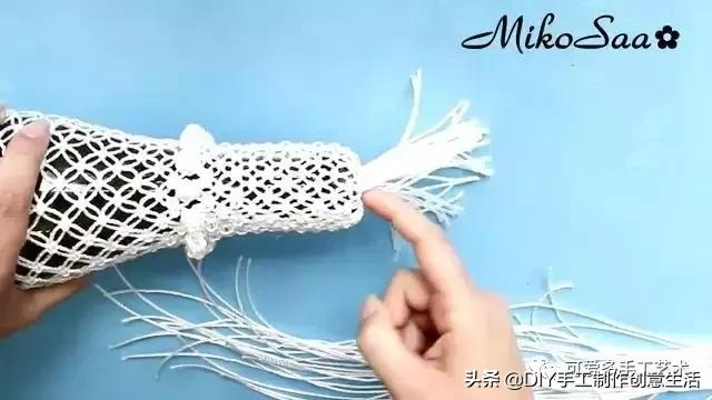 编绳杯套,编绳防烫杯套