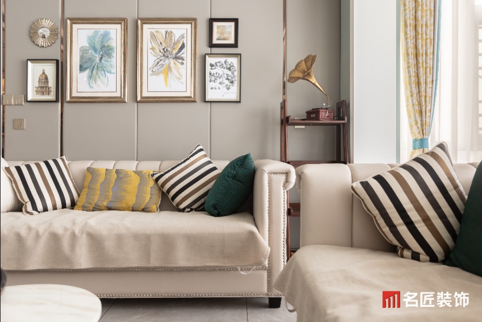 名匠装修案例现代简约高级,名匠装饰新中式风格装修案例