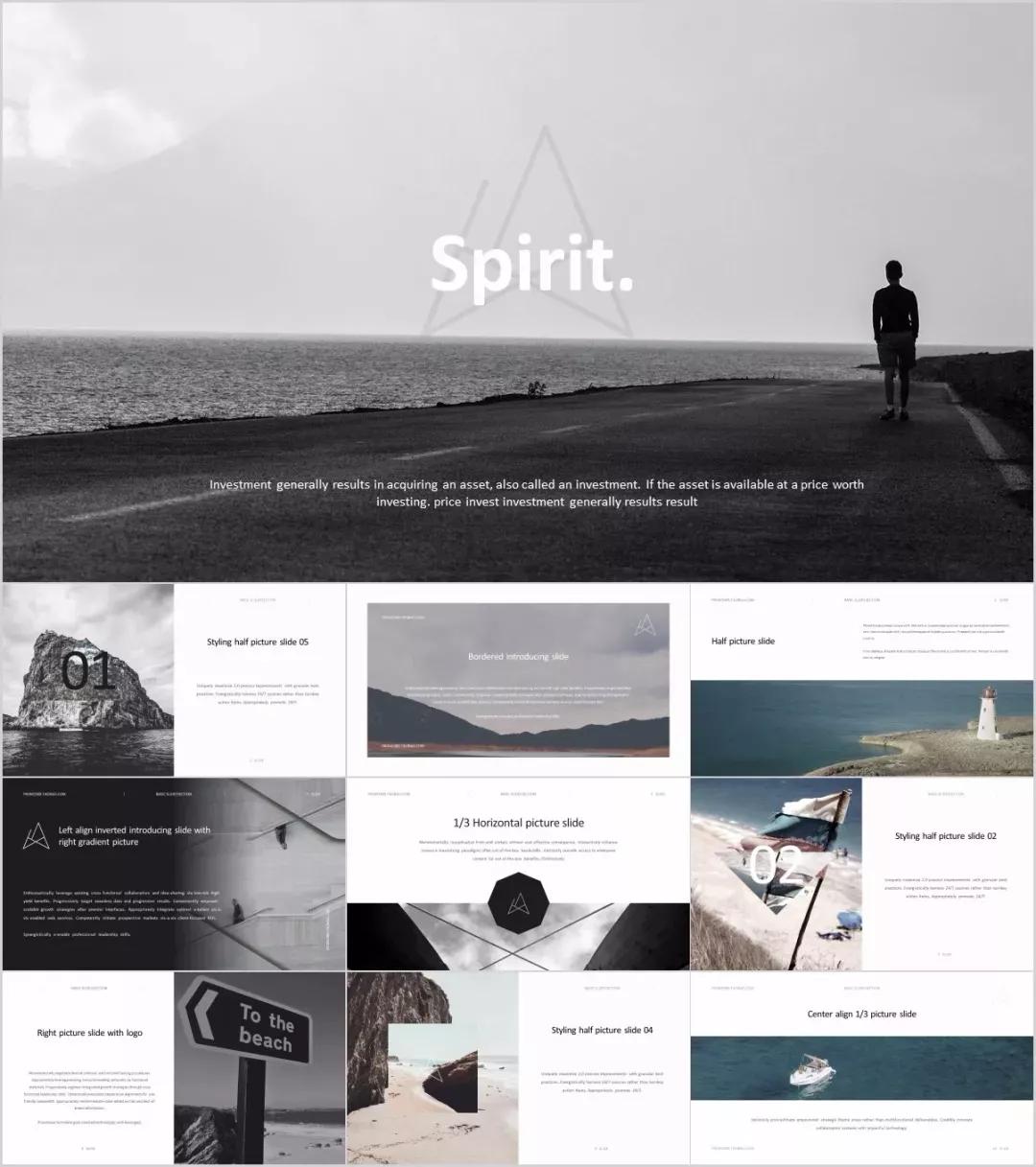 简约却不简单的ppt模板,极简办公ppt模板免费