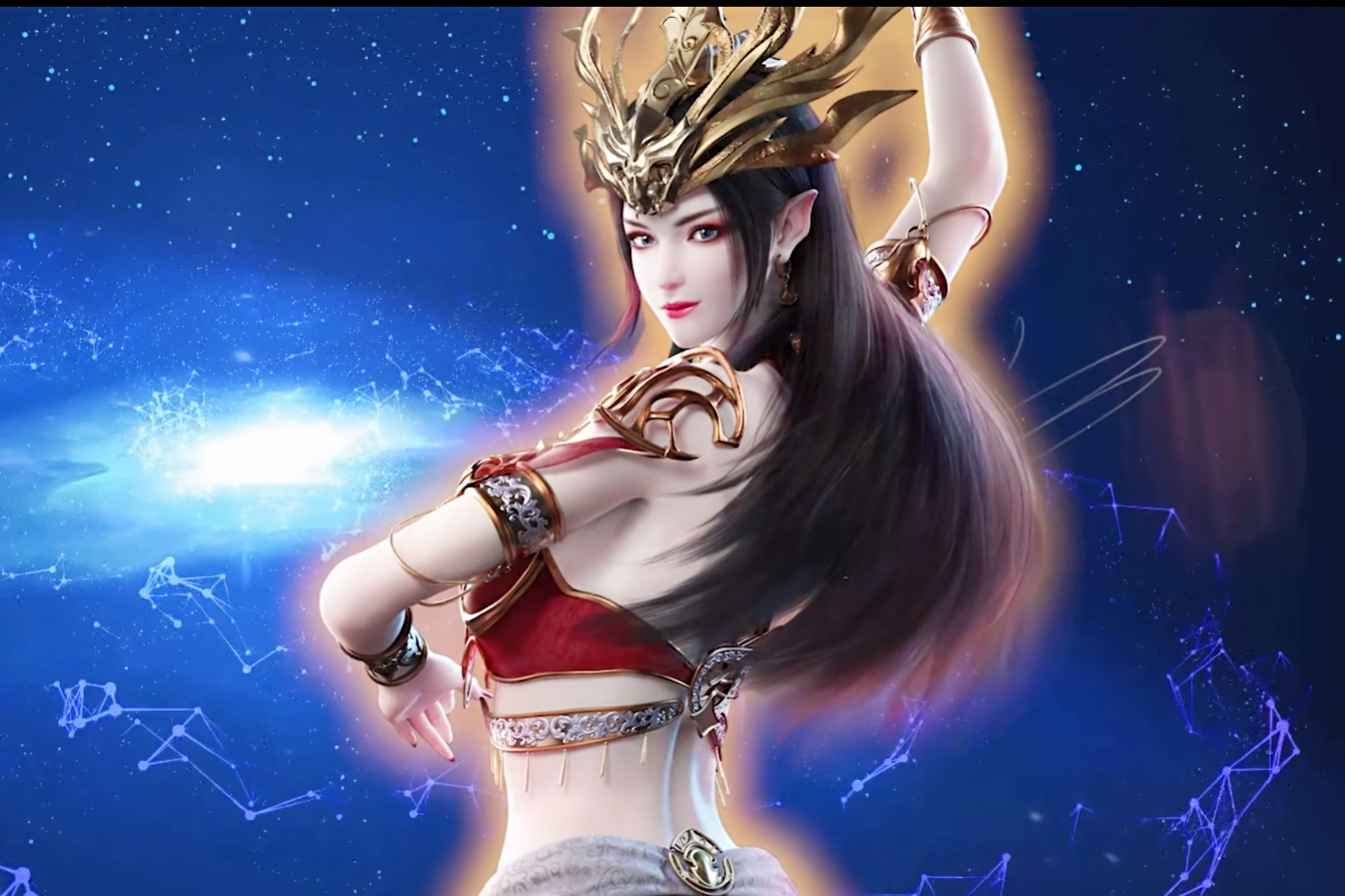 雅妃的红唇，云韵的汹涌，都比不上女王的水蛇腰，薰儿：那我走？