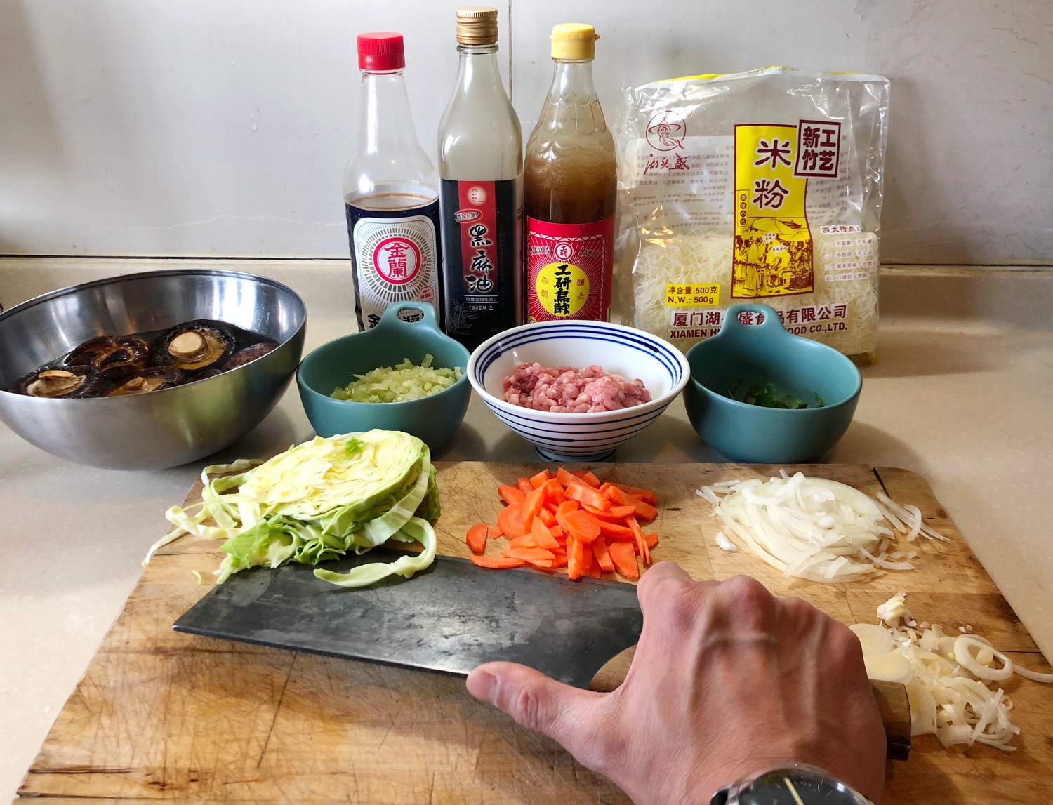 台湾炒米粉,台湾街头美食炒米粉