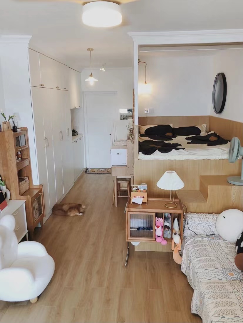 30平米客卧一体小户型,30平方客餐厨