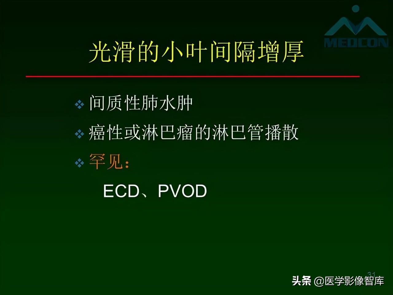 肺弥漫性网状影,两肺小叶间隔增厚可见网状模糊影
