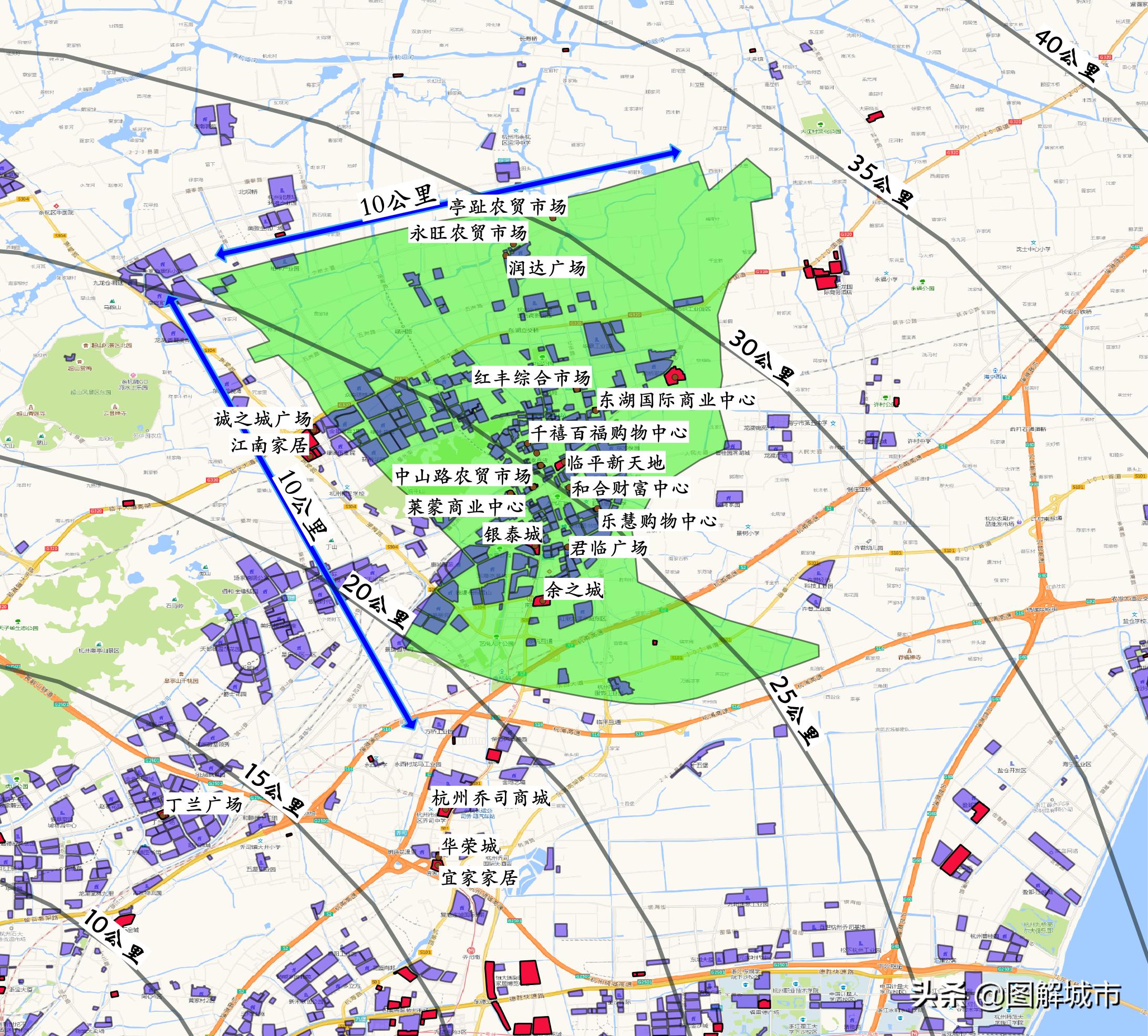 图解城市杭州仁和,杭州余杭临平地图全图