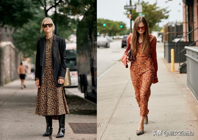 甜美淑女碎花连衣裙既大方又清新,通勤碎花连衣裙