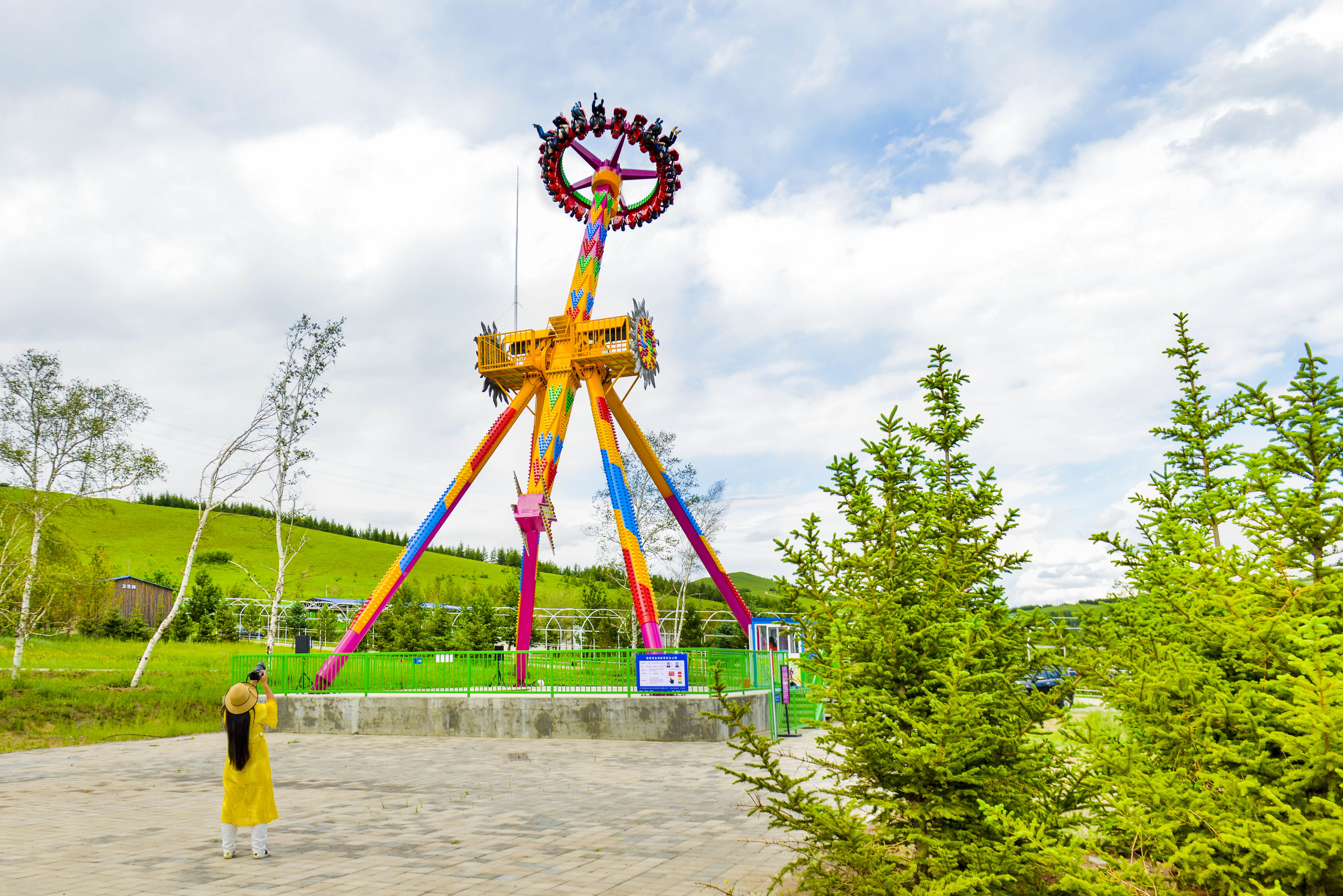 京北第一天路千松坝森林公园,京北第一草原景区和千松坝