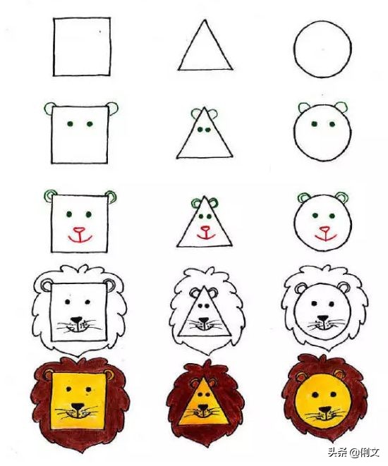 简笔画小动物100种可爱幼儿园,6-12岁儿童绘画简笔画小动物