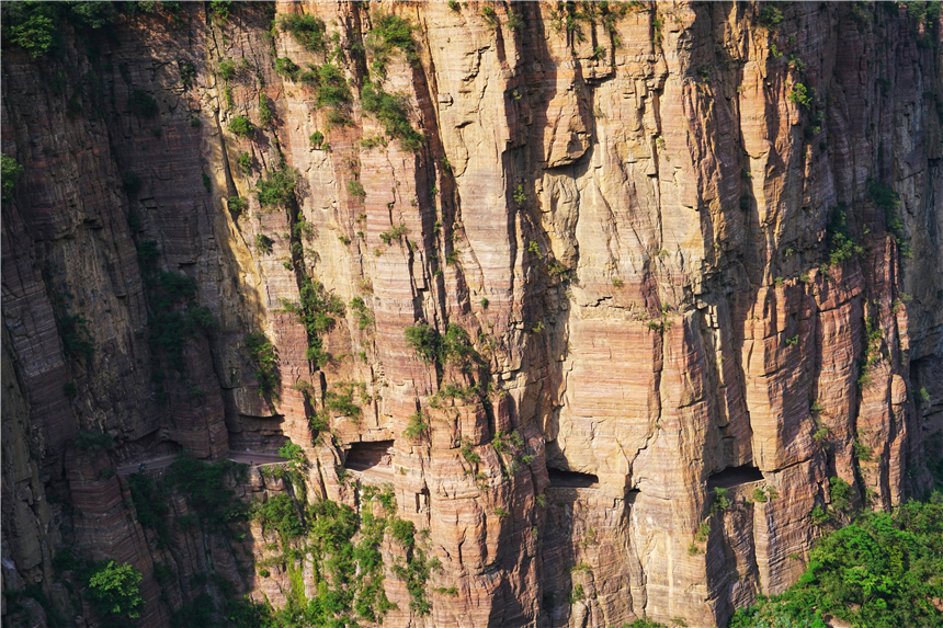 太行山古村落全景图,太行山古老村落