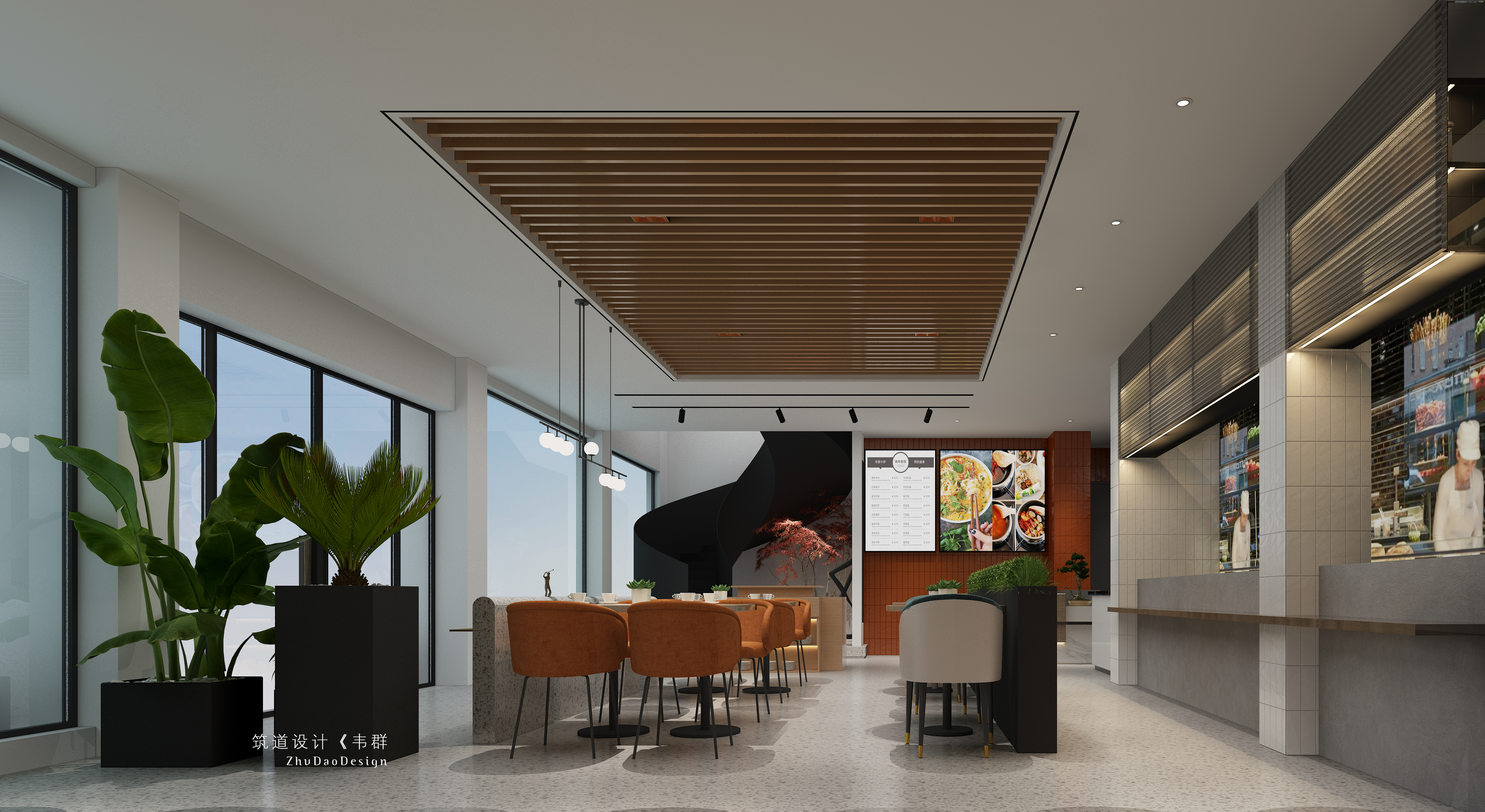 二姐粥铺281平商业空间取名澜厨有着业主自己的Style