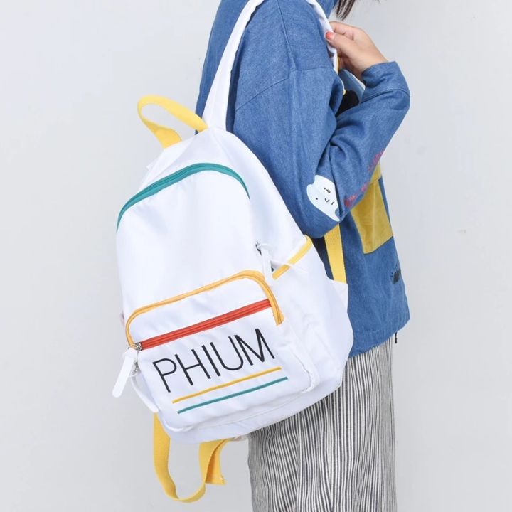 黑色抽绳双肩包出街百搭,双肩包出街推荐大学生小巧