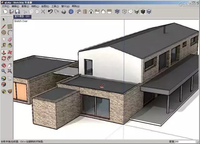 sketchup照片结合数据建模,sketchup建模教程房子不用cad