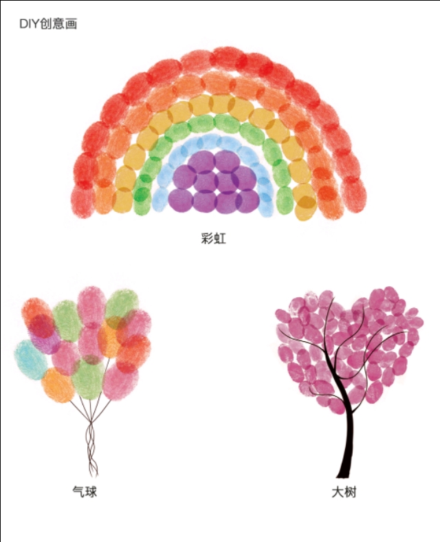 亲子有趣的手指画教案,亲子手指画