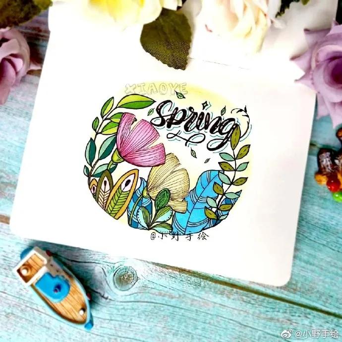 假期手抄报简单又漂亮可爱的图案,又好画又漂亮的手抄报