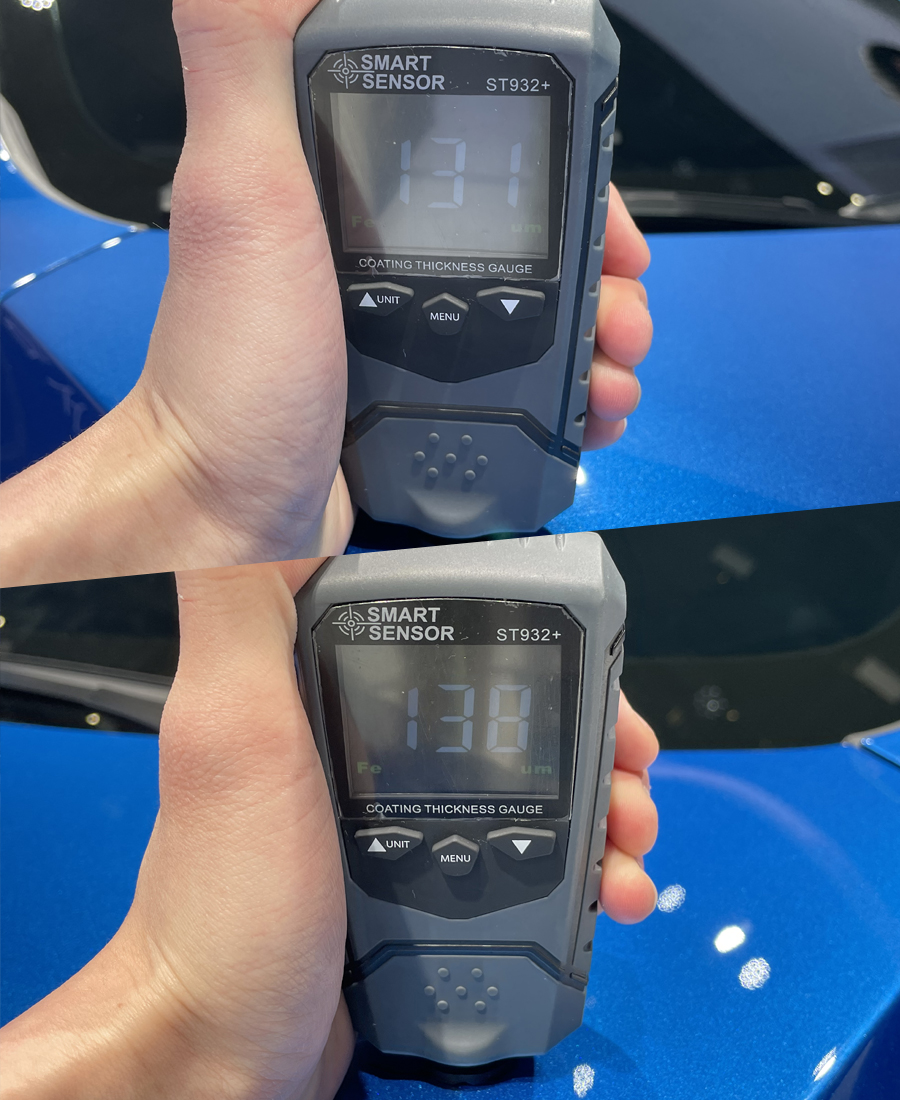 长安cs55plus蓝鲸版车漆厚度,5款热门合资车漆厚度比拼