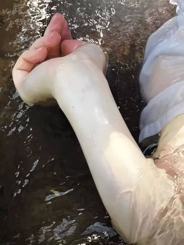 他画了个水中少女,被机器人识别为照片,放大十倍后,专家安静了