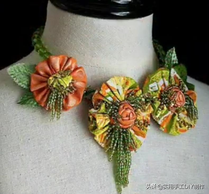 颈饰diy教程,漂亮的颈部装饰品