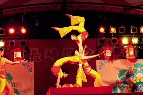 日本长崎县灯会,长崎夜游灯光节