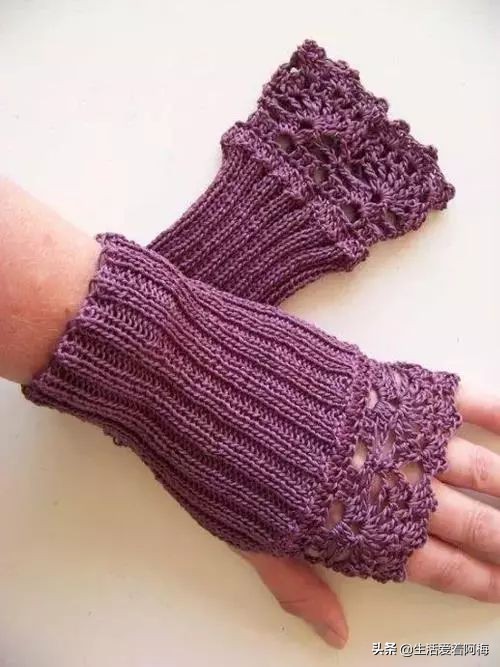 0-6个月的手套编织教程,冬季保暖简约手套编织视频教程