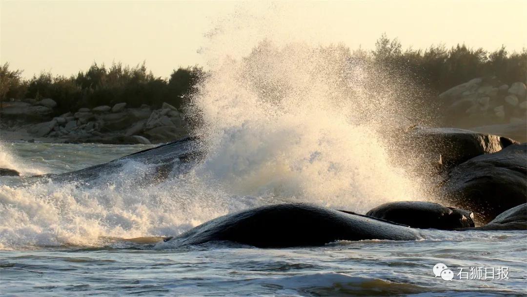 一片美丽的沙滩,石狮最美海滩