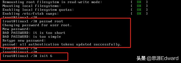 linux忘记root密码怎么办,linux忘记密码重置root密码命令