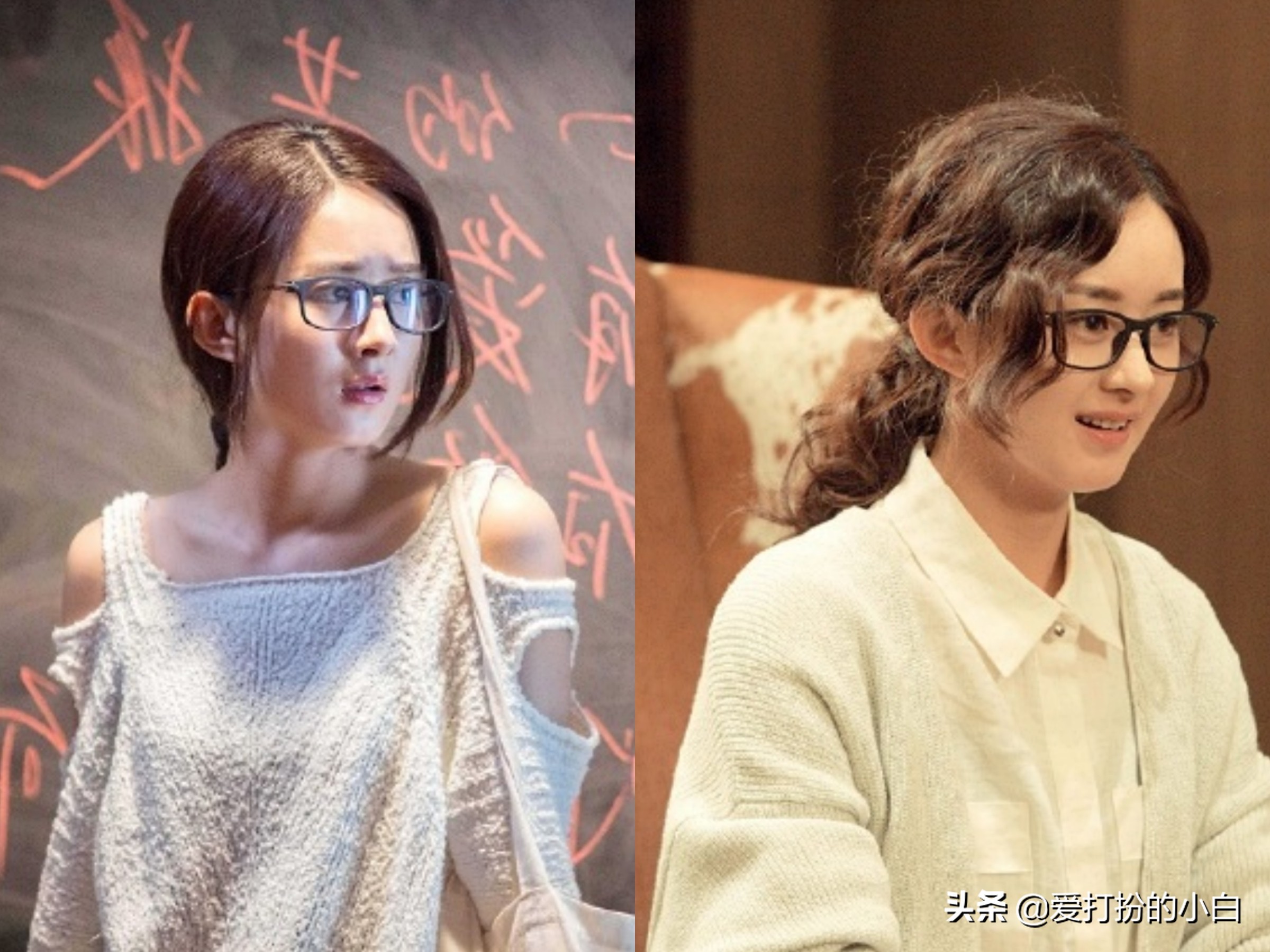 赵丽颖真的很适合这样复古的装扮,赵丽颖复古衬衫穿搭