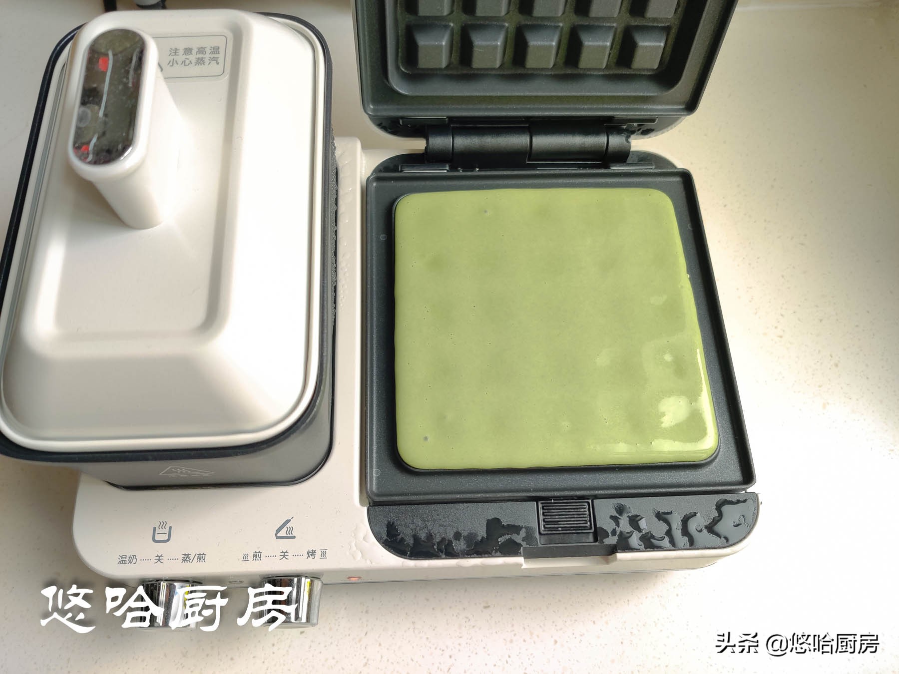 咖啡馆鲜奶油华夫饼,米加小镇咖啡馆华夫饼怎么做