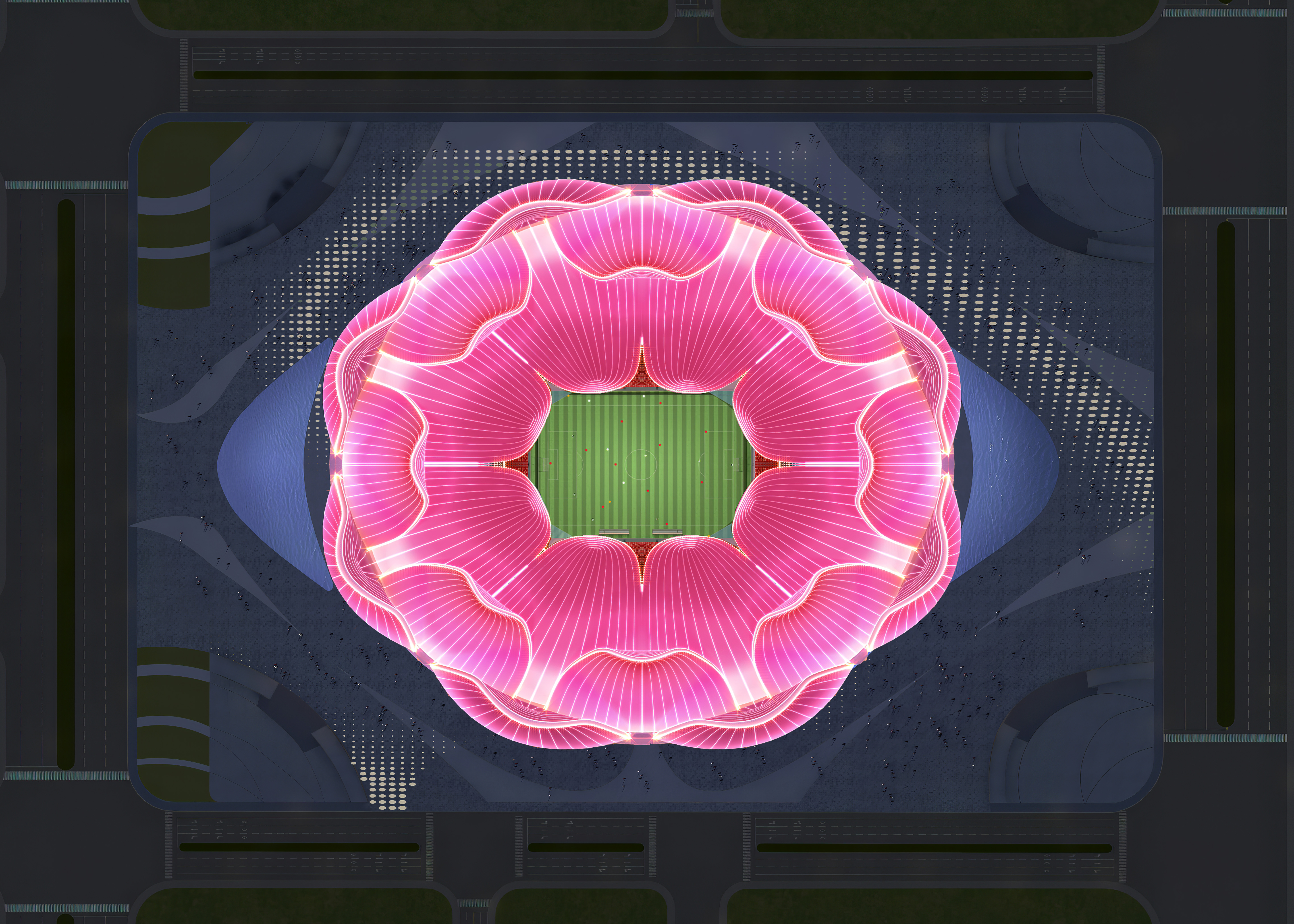 广州恒大新足球场,恒大新球场造型曝光