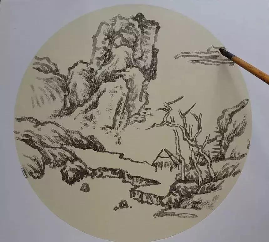 山水画入门怎么画,山水画怎么画水彩