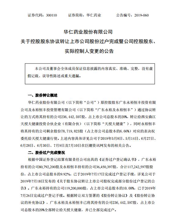 现在的华仁药业怎么样了,华仁药业的危机现状