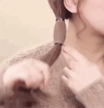 别再披头发了这3款扎发才好看,半披长发怎么扎好看