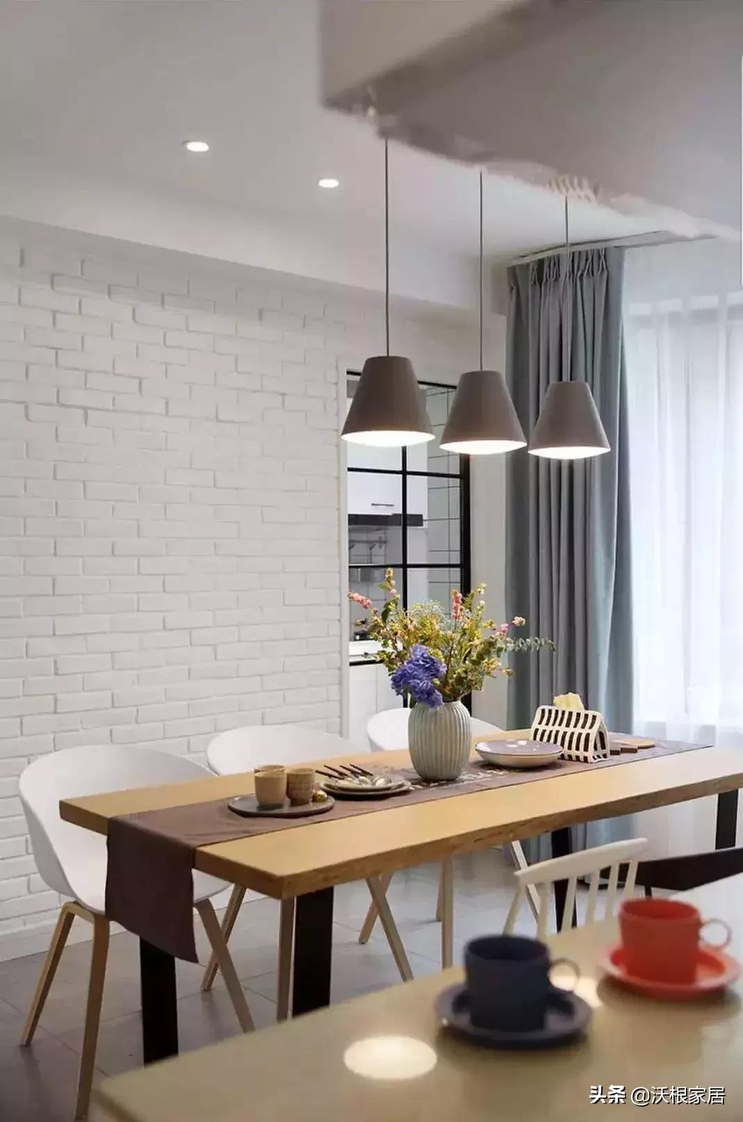 120平方三室一厅房子北欧风格,北欧风婚房布置效果图大全