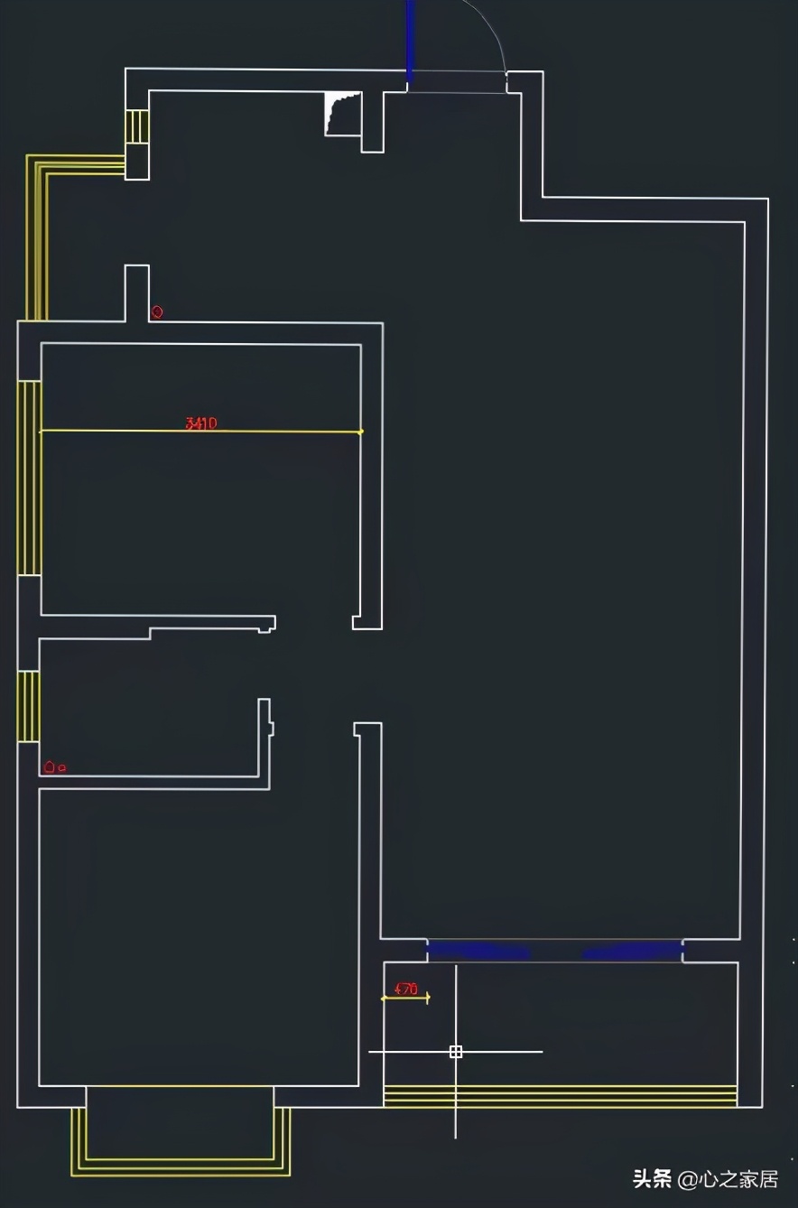 85平两室一厅电视墙,85寸电视小背景墙