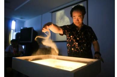 沙画名人,沙画写实第一人