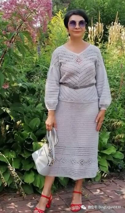 中老年人女冬季针织衫教程,针织中老年女装新款