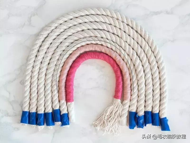 简单易做的挂毯,自制彩虹挂毯