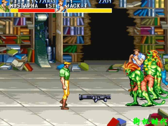 恐龙快打的隐藏招式,经典街机游戏恐龙中文重制版