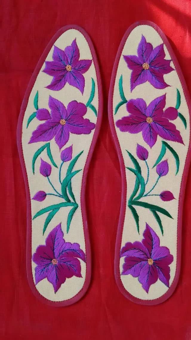 鞋垫图案360种大图超简单,最简单的十字绣鞋垫子图案