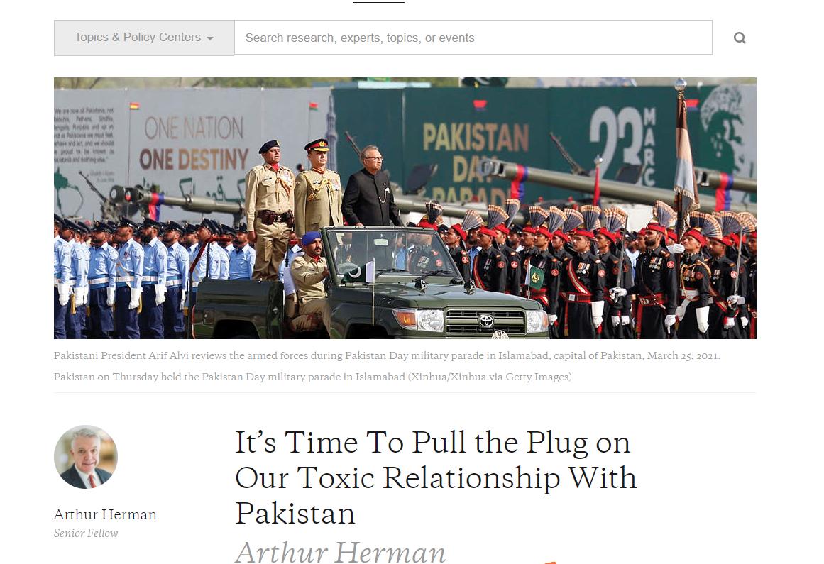 巴基斯坦加强与美国的关系,美智库应对网络威胁