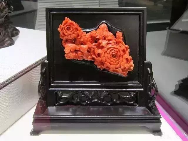 台湾红珊瑚博物馆雕刻作品展,台湾故宫最大的红珊瑚