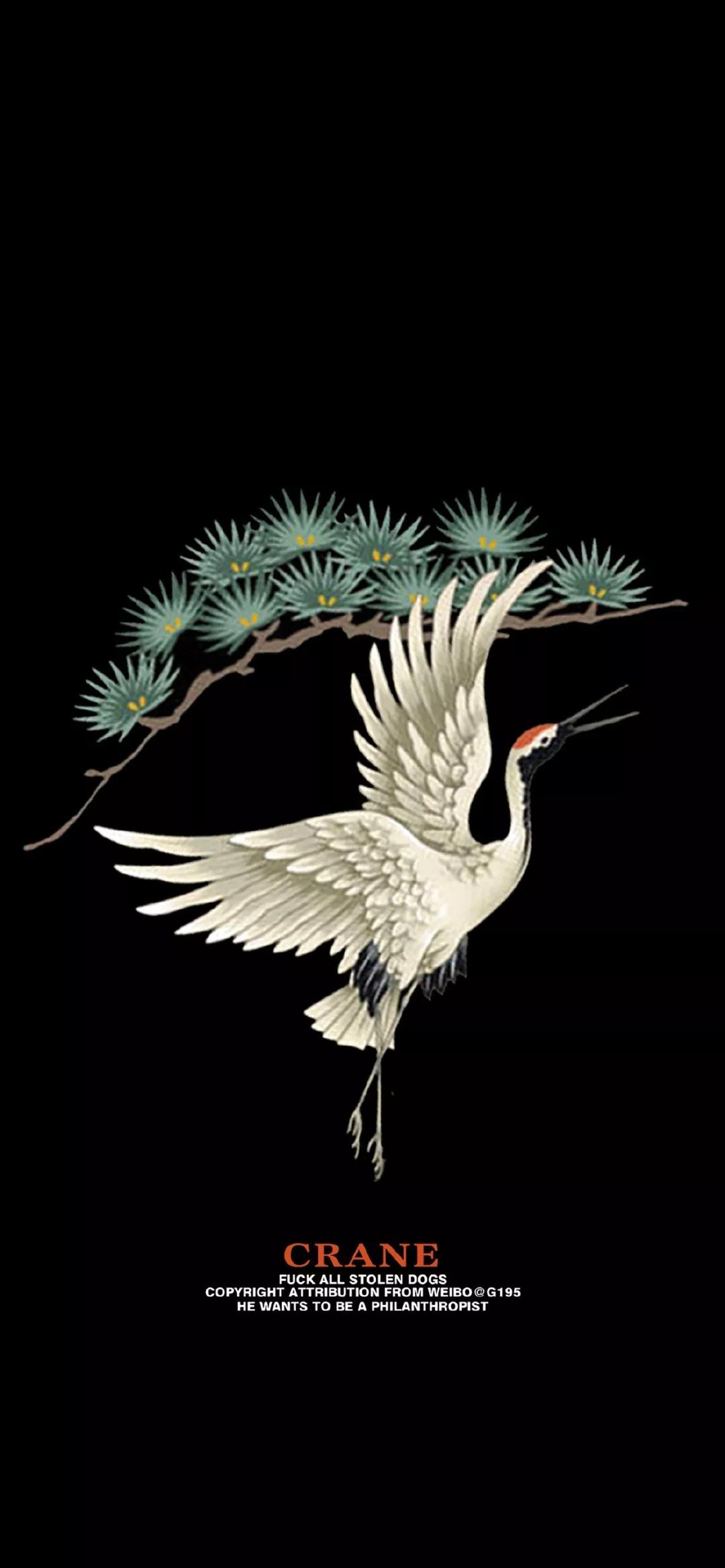 中国元素中国风壁纸横图仙鹤,超高清古风仙鹤壁纸