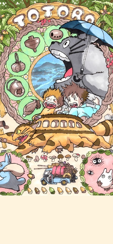 壁纸龙猫温馨,龙猫壁纸超清大图