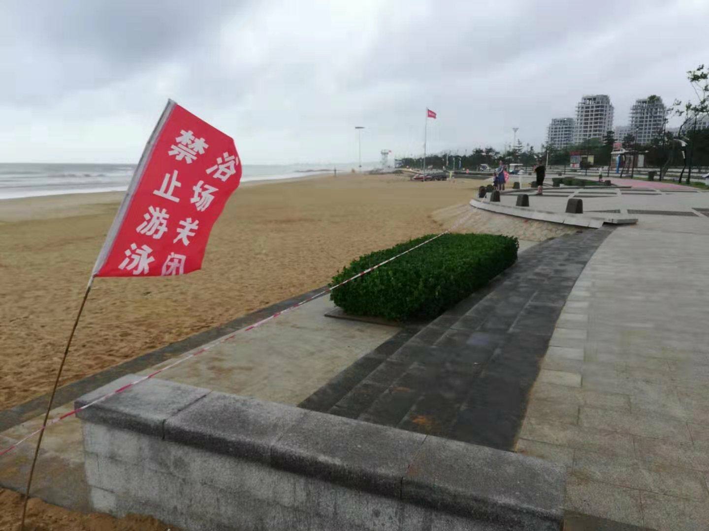 台风来袭青岛,台风来临前