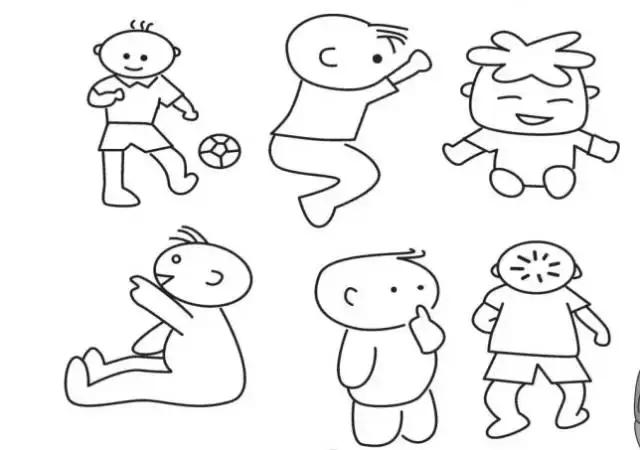 简笔画人物简单又好看画法,简笔画入门100张儿童简笔画