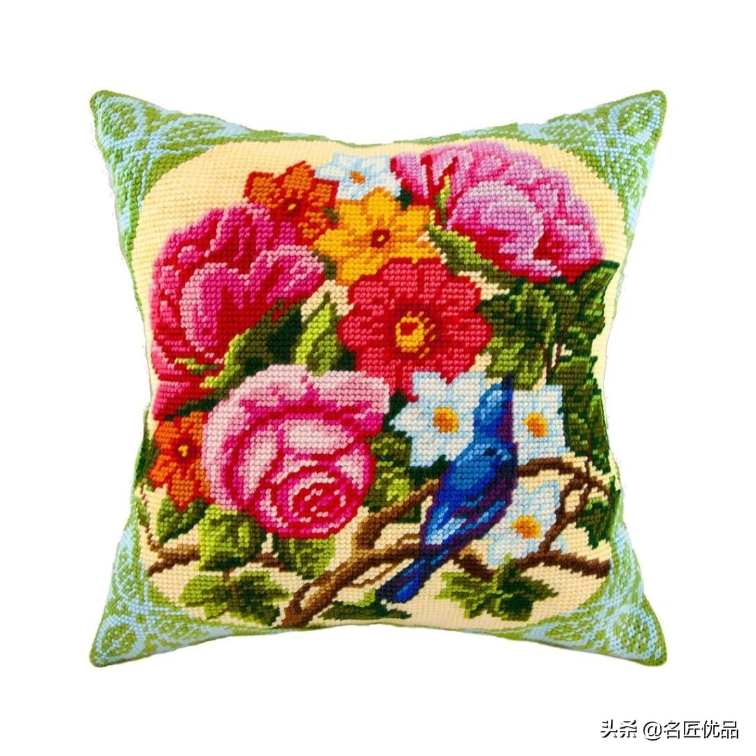 旧物利用!毛线用不完就用来刺绣,这才是十字绣最让人佩服的绣法