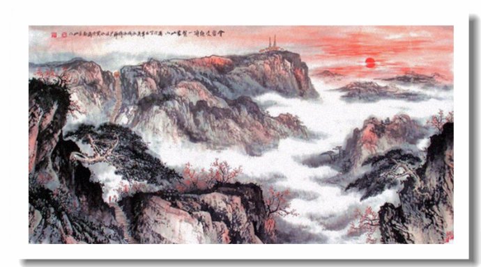 尹延水山水画作品,苏州市水墨山水画