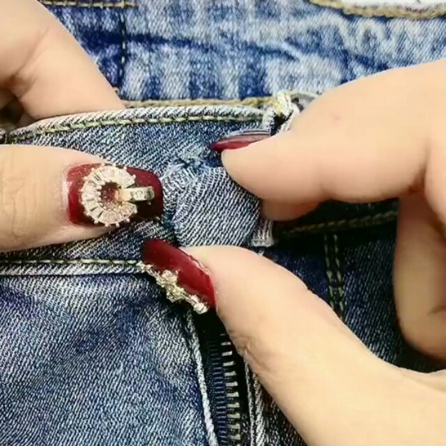 牛仔裤扣子坏了怎么办替换,牛仔裤的扣子烂了别着急扔