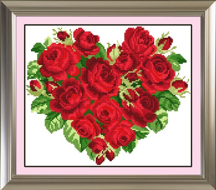 十字绣梯形加竖条,十字绣并线绣吗