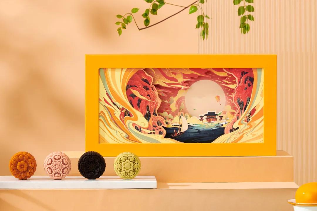 中秋月饼精美礼盒设计,最有创意的月饼包装展开图