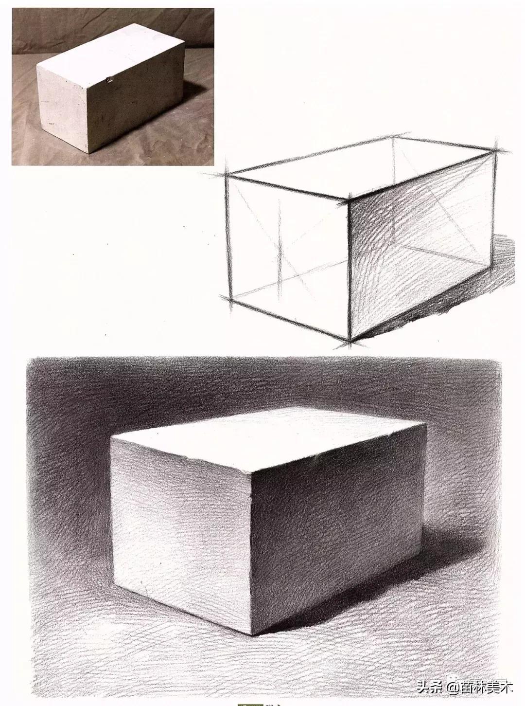 素描简单几何体图片,素描单个几何体大全