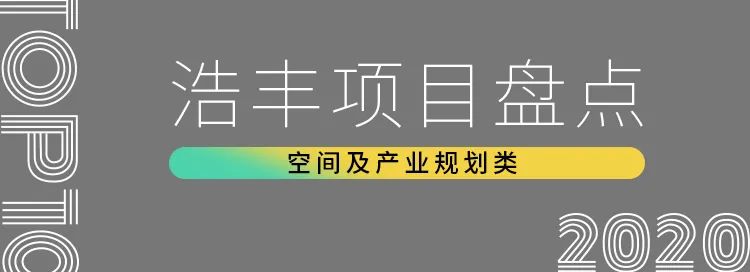 浩丰集团2020年度空间及产业规划类项目TOP10